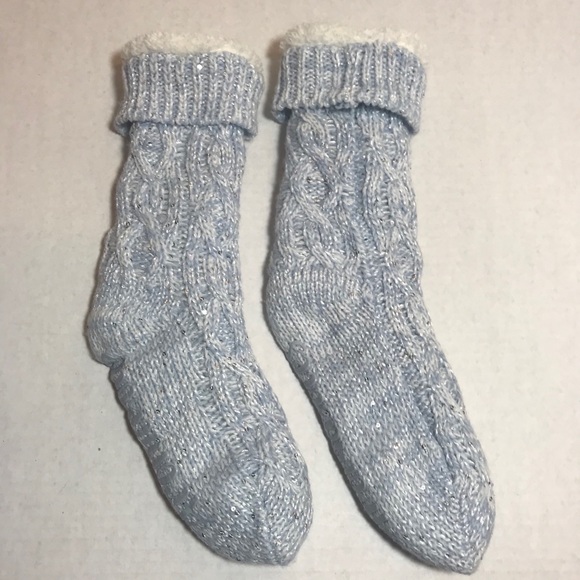 NWOT AROMASOLES FLEECE LINED SLIPPER SOCKS TOASTY!PRICE FIRM - Picture 4 of 16